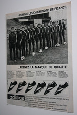 page POSTER adidas  ) équipe ASSE ST ETIENNE CHAMPION+COUPE nov. 1968