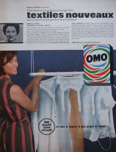 Publicité presse 1962 omo - publicitÉ,