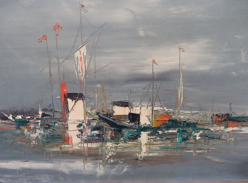 Emile gerard huile sur toile - emile,