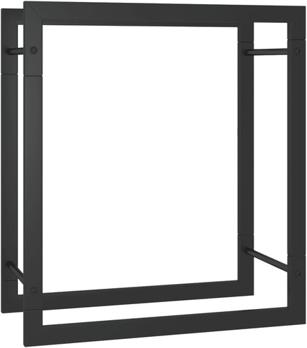 Porte bûches acier noir - acier, mat