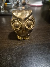 Chouette Vintage En Laiton