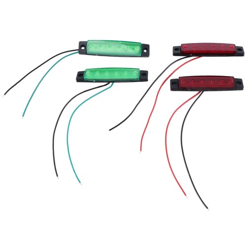 4pcs rouge vert bateau - 4pcs,