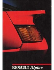 ▄▀▄ Brochure RENAULT ALPINE V6 TURBO ▄▀▄