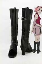Chaussures de cosplay Naruto Haruno Sakura NINJA SHINOBI chaussures de costum...
