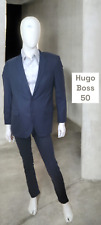 Hugo Boss Taille 50  ? veste de costume marine rayures homme laine super 160