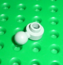 Lego Oldgray Plate 1x1 Round with Towball Ref 3614b set 4707 10124 6544 6339 ...