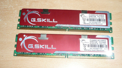 Mémoire ram 2go - ram, (2x1go)
