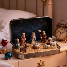 Mini Crèche De Noël, Scène