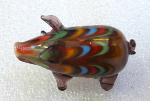 Petit cochon verre souffle - petit,