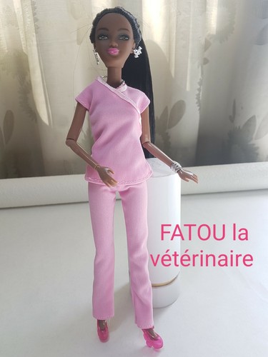 Poupée noire africaine - noire,