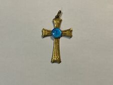 Bijoux Pendentif Croix Plaqué or ancienne (191-12)