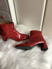 Chaussures Bottines Rouges  "SARENZA "  T.39 État NEUF  Talon : 5 cm