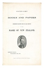 DOMINION MUSEUM (N.Z.) Liste