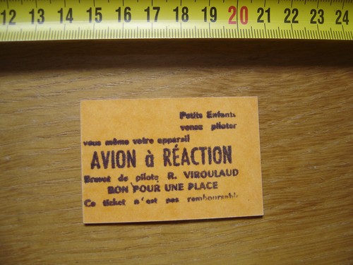 Jeton carton billet - jeton,