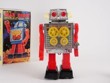 Gear Robot Vintage SH - Jouet Mécanique avec Boîte d'Origine 20 cm