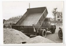 Camion Citroën T55 avec benne F. Geneve - Photo vintage constructeur c. 1955
