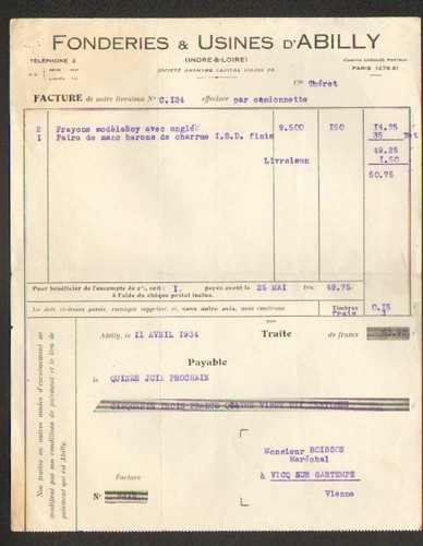 Abilly usine materiels - abilly, de