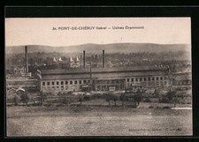 CPA Pont-de-Chéruy, Usines