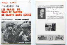 WW2 / Normandie 44 / PARAS US Sainte-Mère-Eglise / Bilingue EO 1979 signé Jutras