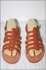 MINELLI Sandales Lanières de Cuir marron clair Talons T 39 TBE