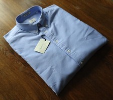 Chemises décontractées homme GANT taille XL slim parfait Oxford bleu clair NE...