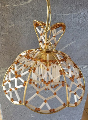 Joli lustre vintage doré - lustre,