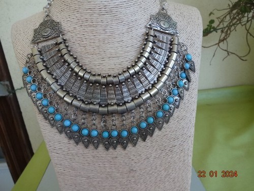 Collier ethnique large - collier,