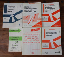 CLET - GESTION ET COMPTABILITE DES SOCIETES - LOT DE 6 LIVRES - ANNEES 80 - UNIV