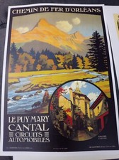 Lot de 4 affiches anciennes Chemins de Fer – reproductions vintage – 30 × 21 cm 