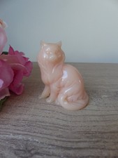 Figurine Chat Rose Vintage