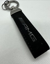 1 Porte clé AMG Mercedes LOGO Neuf sous blister cuir Alcantara