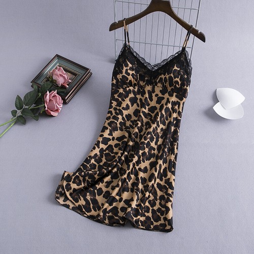 Femme léopard nuit robes - femme, de