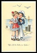 Carte Postale AK Garçon Marin