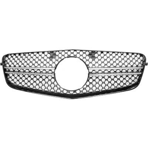 Grille radiateur argent - grille,