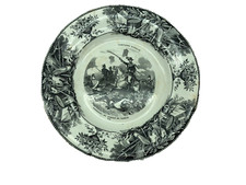 Assiette Creil Montereau Garibaldi campagna d'Italie combat Varese N°4