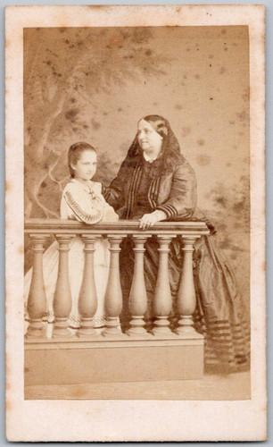 Cdv 1870 mère fille - 1870, et