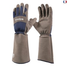 COOLJOB Gants de jardinage pour homme et femme, Résistants aux épines, Gants de 