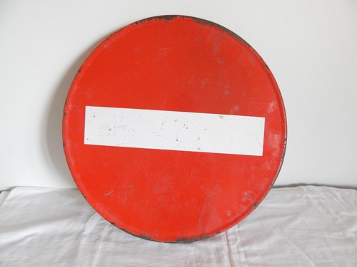 Ancien panneau émaillé - panneau, de