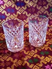 Cristallerie de Lorraine, 2 verres gobelets à whisky (H. 9,5 cm)