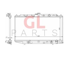 Radiateur Moteur Eau Refroidissement pour Honda Civic Hb Ec / É / Ee 1987-1991