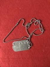 WW2 US ARMY DOG TAG PLAQUE