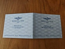 Certificat Breitling Old Navitimer Snowbirds