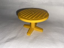 Playmobil Table De Jardin Jaune Orange Ronde Maison Terrasse