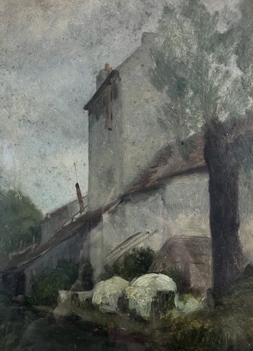 Ancienne huile sur panneau - ancienne,