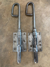 Lot de 2 verrous bas en fer 29cm , ferrure penture clenche serrure