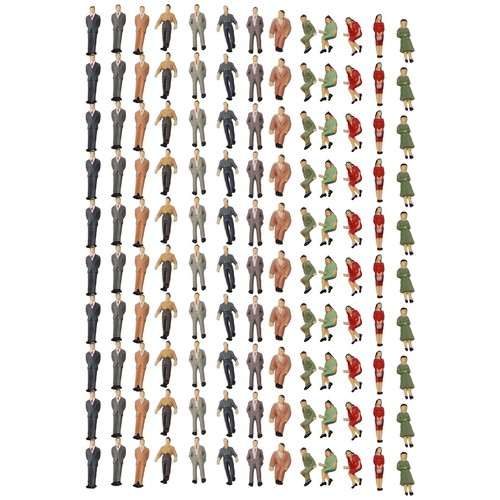 130 pièces peintes échelle - , o