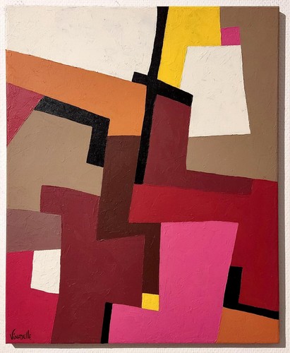 Tableau abstrait kanzan art - tableau,