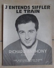 RICHARD ANTHONY PARTITION J'ENTENDS SIFFLER LE TRAIN