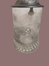 CHOPE en verre gravé/bière/Kronenbourg