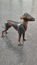 CHIEN LEVRIER EN REGUL/BRONZE 485 GRAMMES HT 13 X LG 15 X EP 3 CM